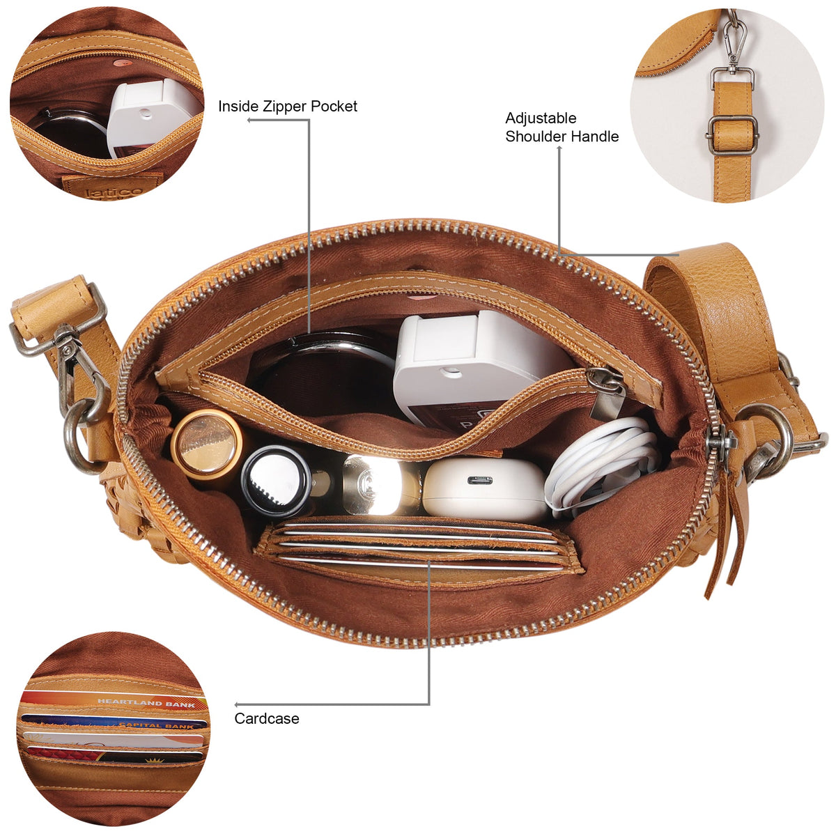 Coast Leather Crossbody Bag