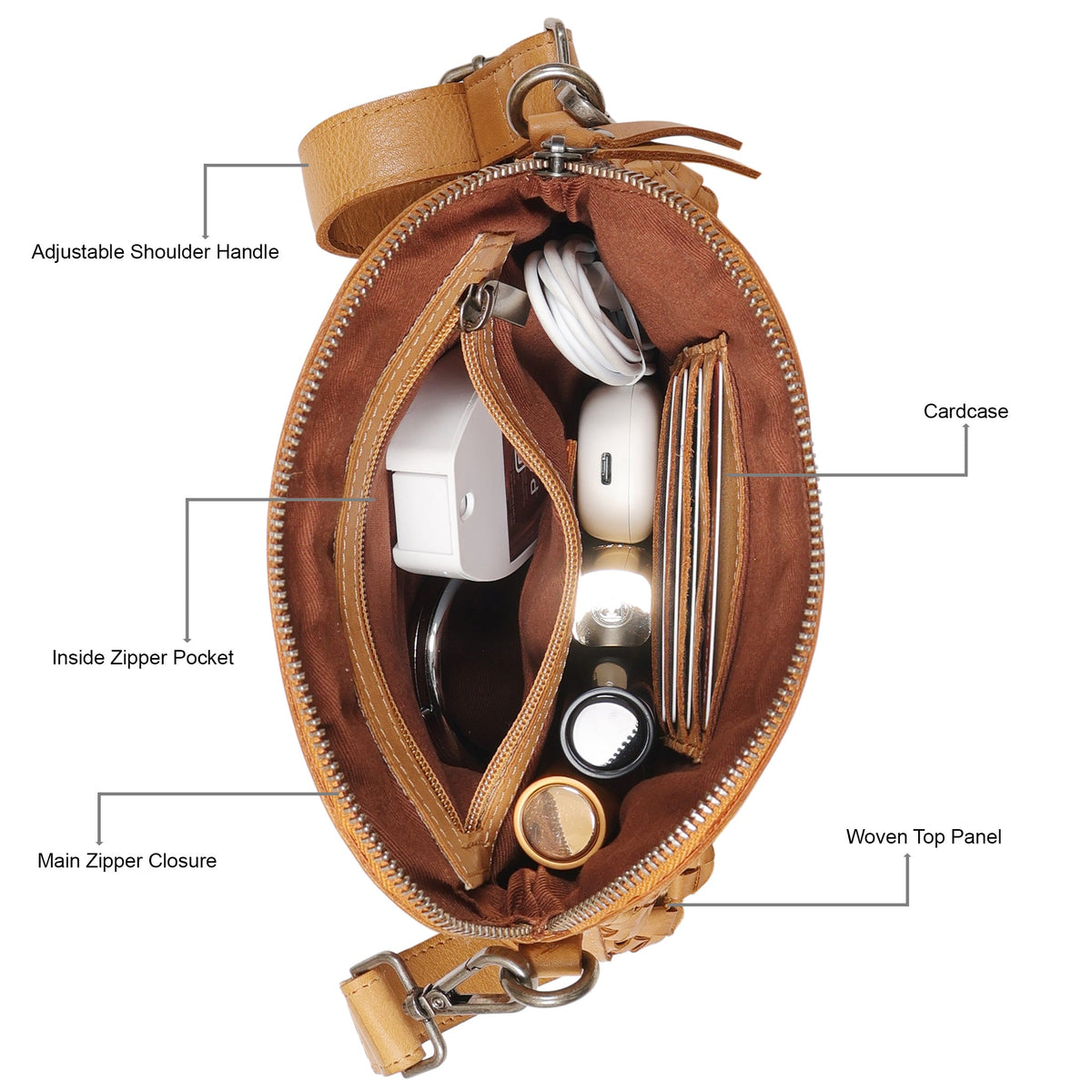Coast Leather Crossbody Bag