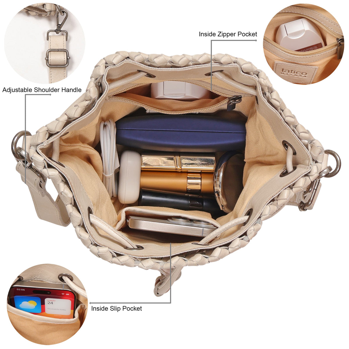 Catalina Leather Crossbody Bag