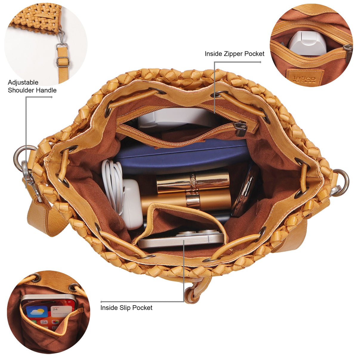 Catalina Leather Crossbody Bag