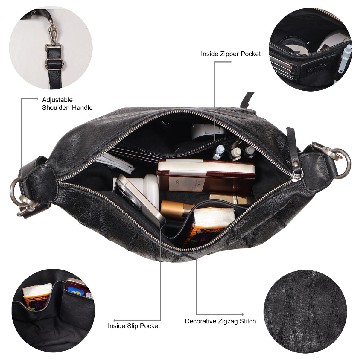 Avery Diamond Leather Crossbody Bag