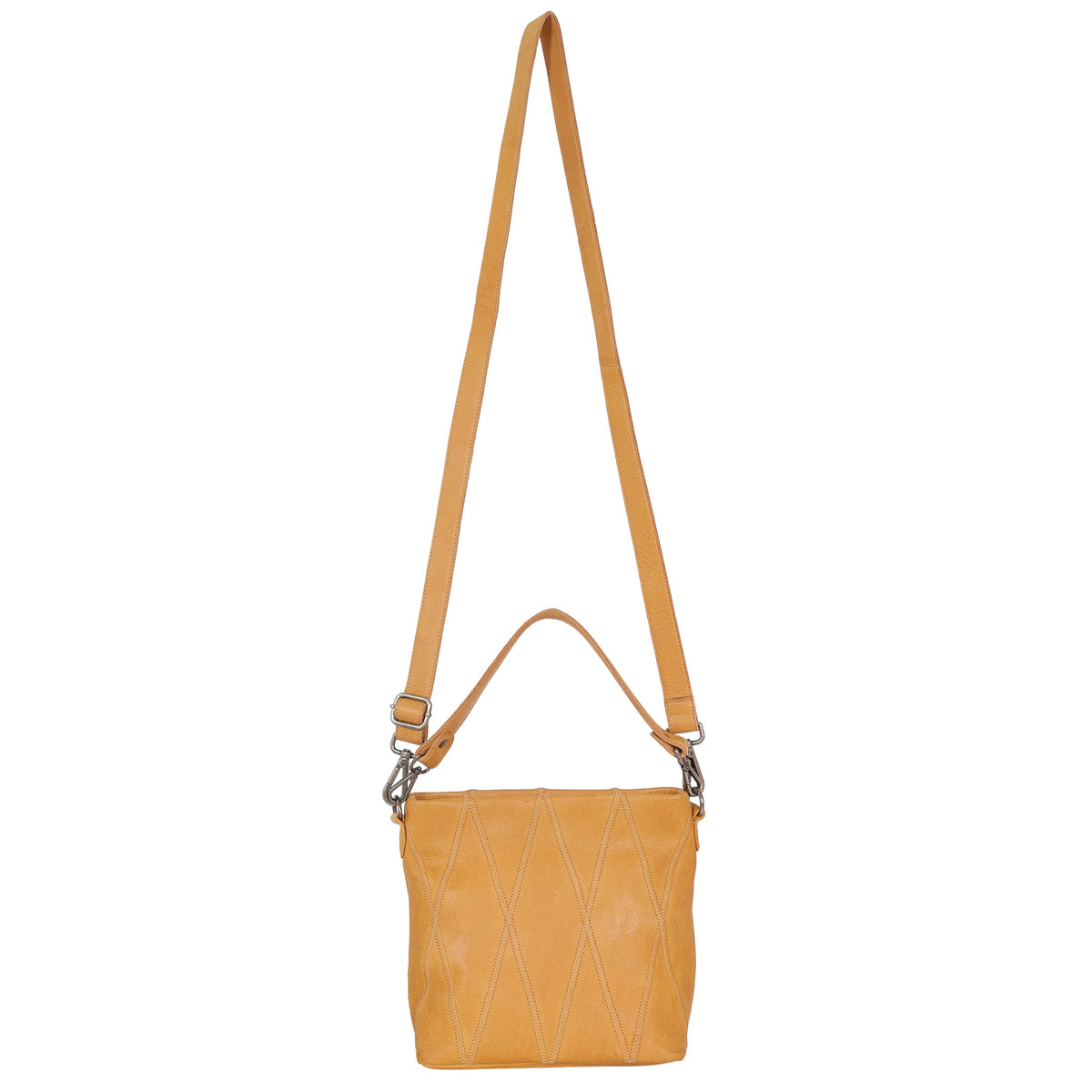 Ivy Diamond Leather Crossbody Bag