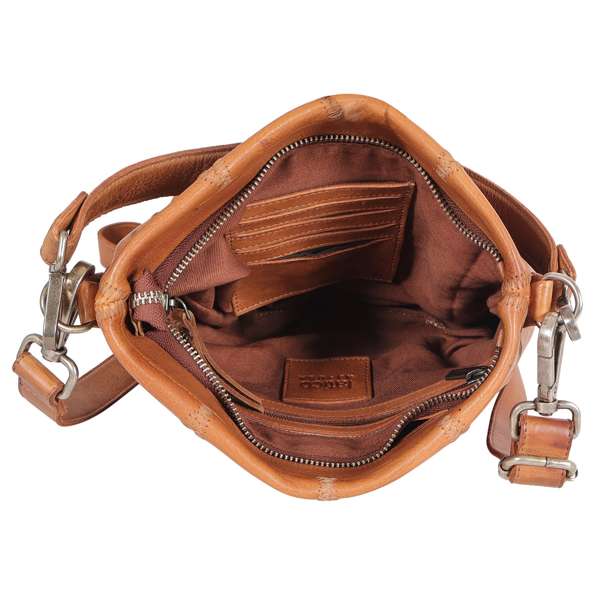 Ivy Diamond Leather Crossbody Bag