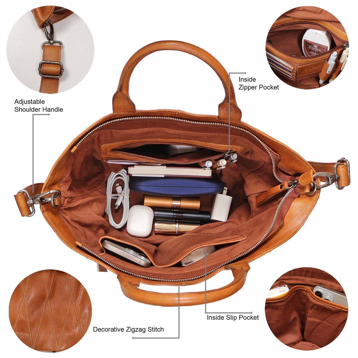 Claudia Diamond Leather Crossbody Bag