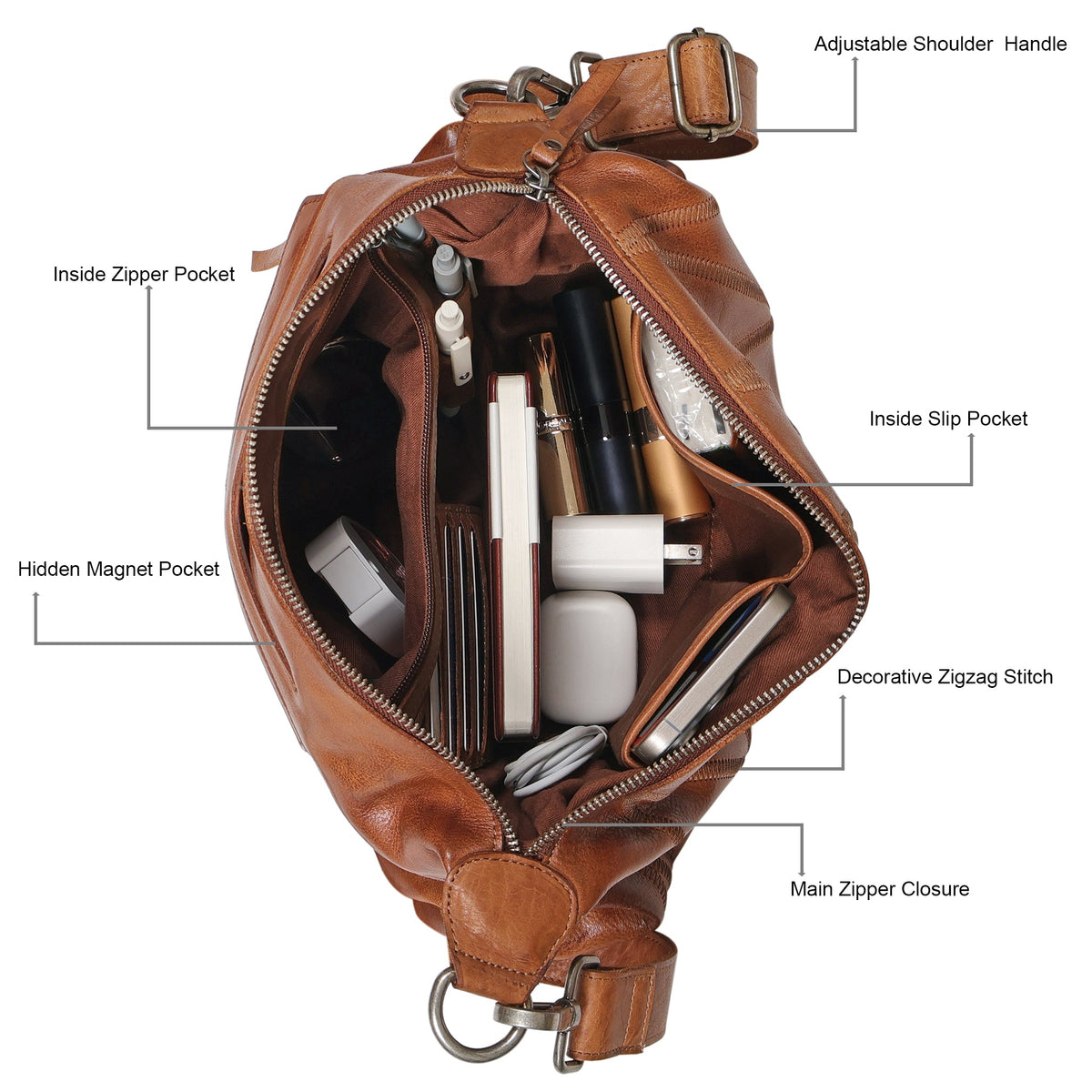 Avery Diamond Leather Crossbody Bag
