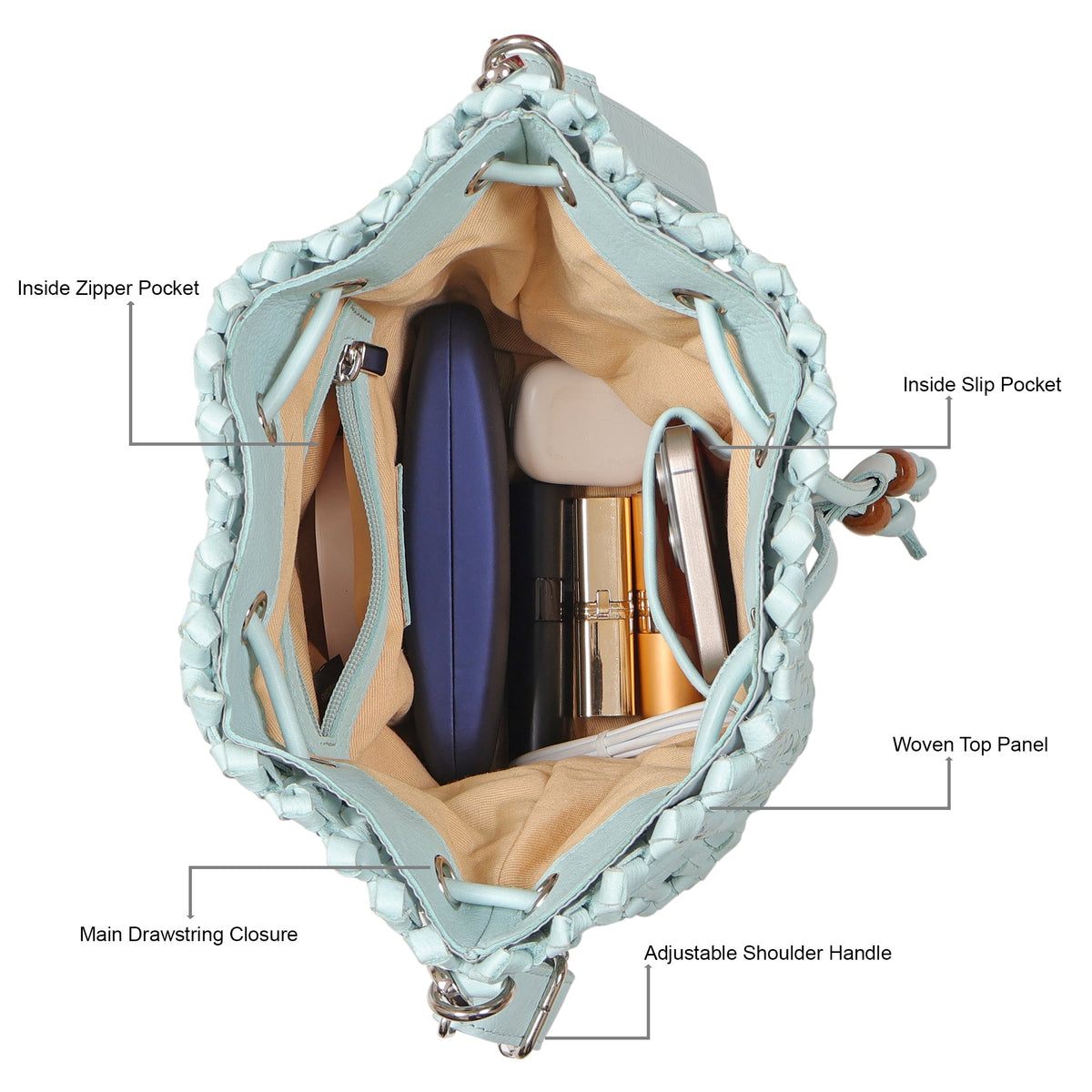 Catalina Leather Crossbody Bag
