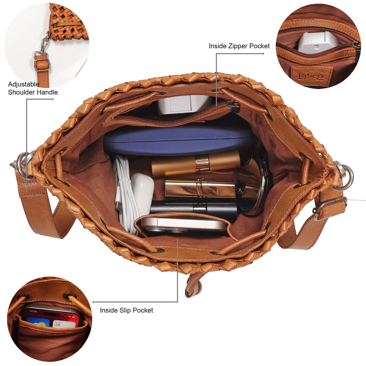 Catalina Leather Crossbody Bag