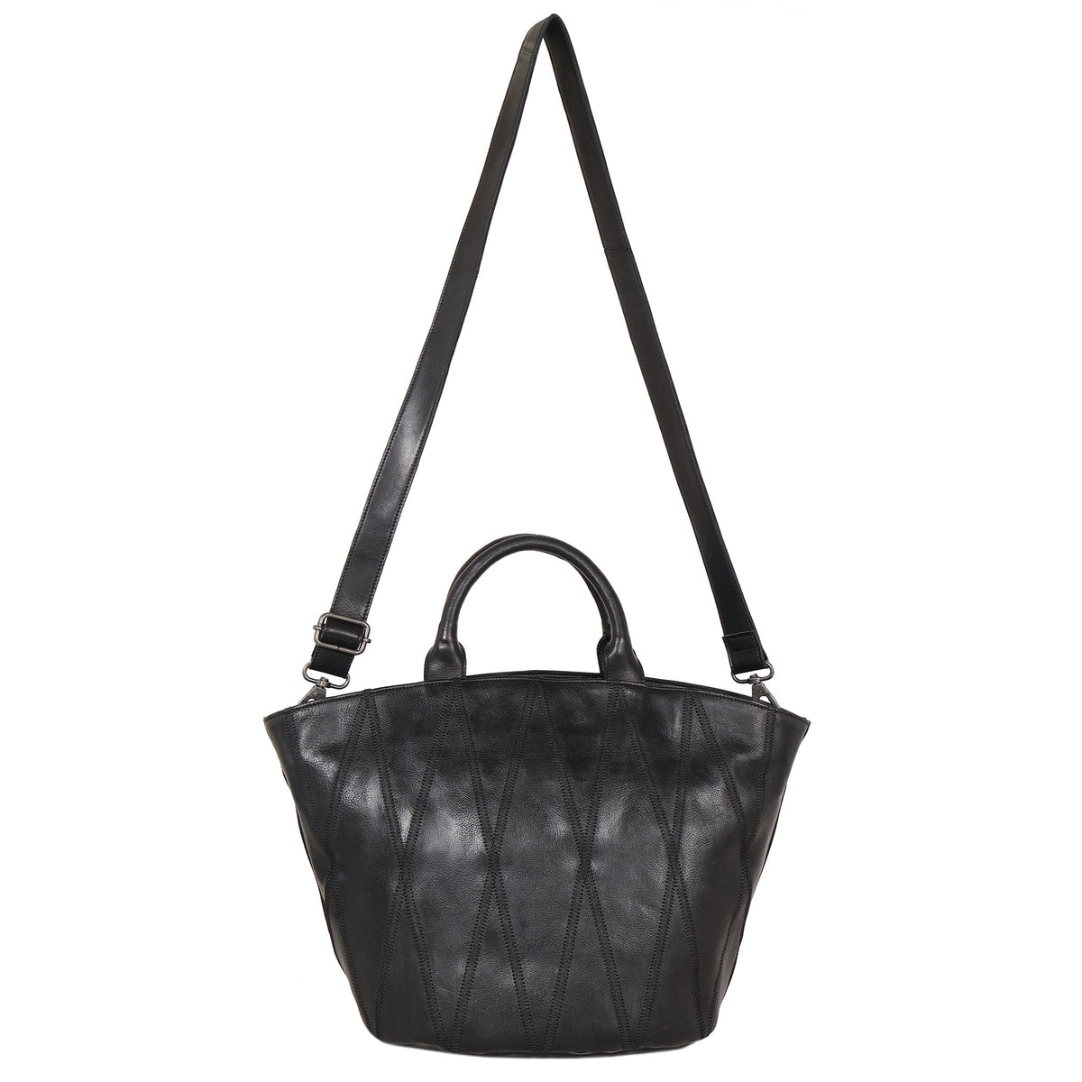 Claudia Diamond Leather Crossbody Bag