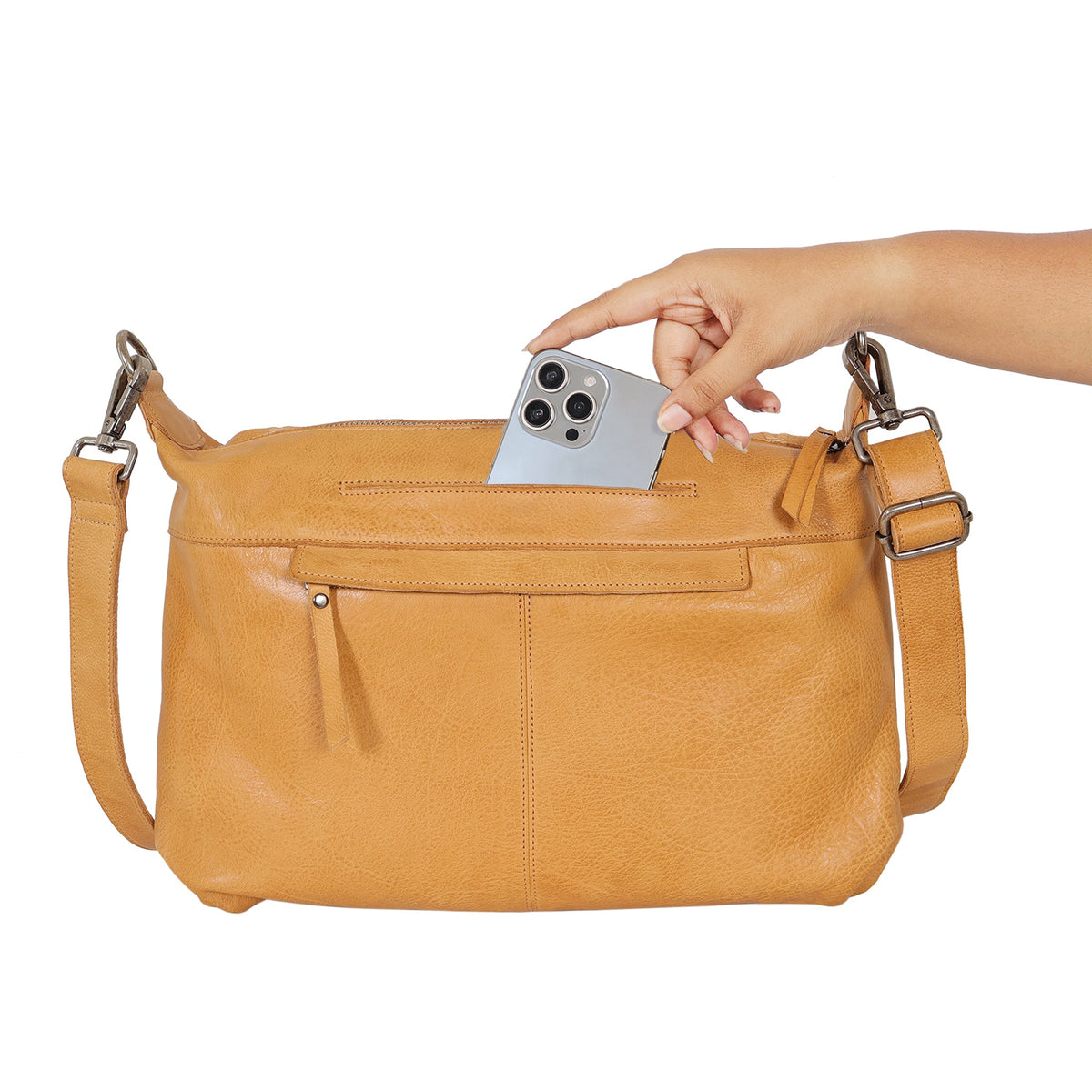 Avery Diamond Leather Crossbody Bag