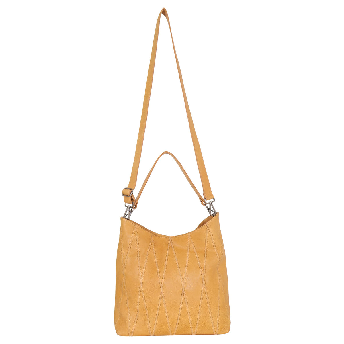 Bree Diamond Leather Shoulder Bag
