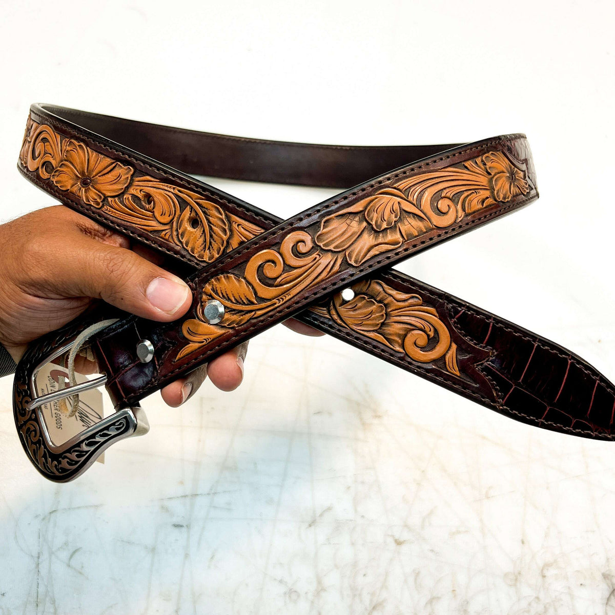 Hand Tooled Belt