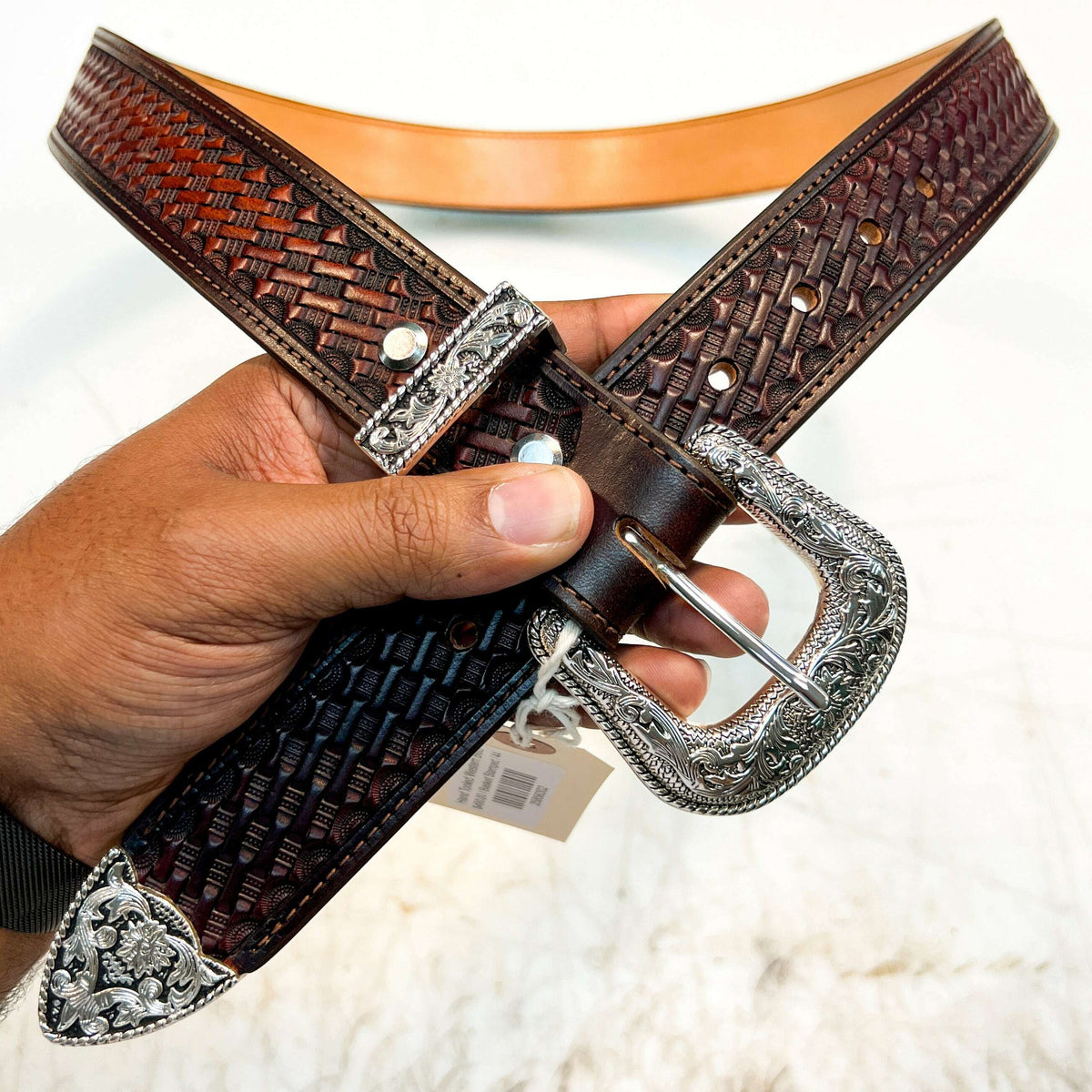 Hand Stamped Belt