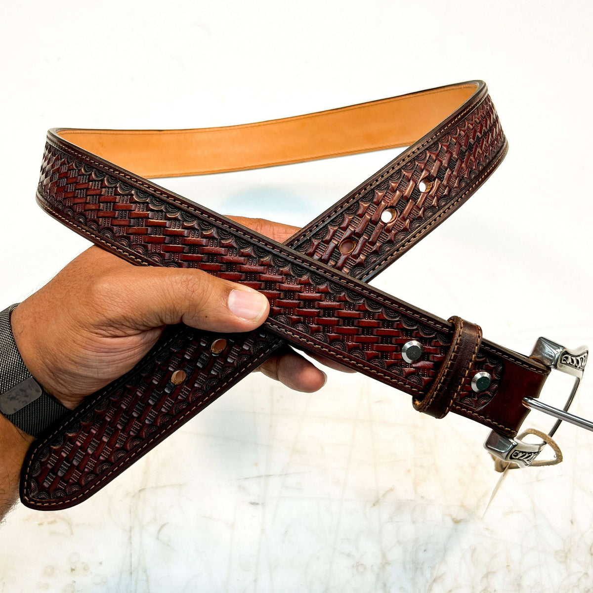 Hand Stamped Belt