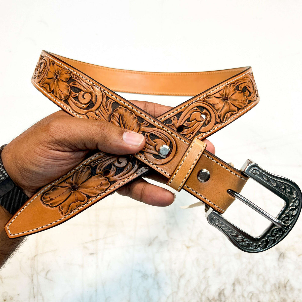 Hand Tooled Belt