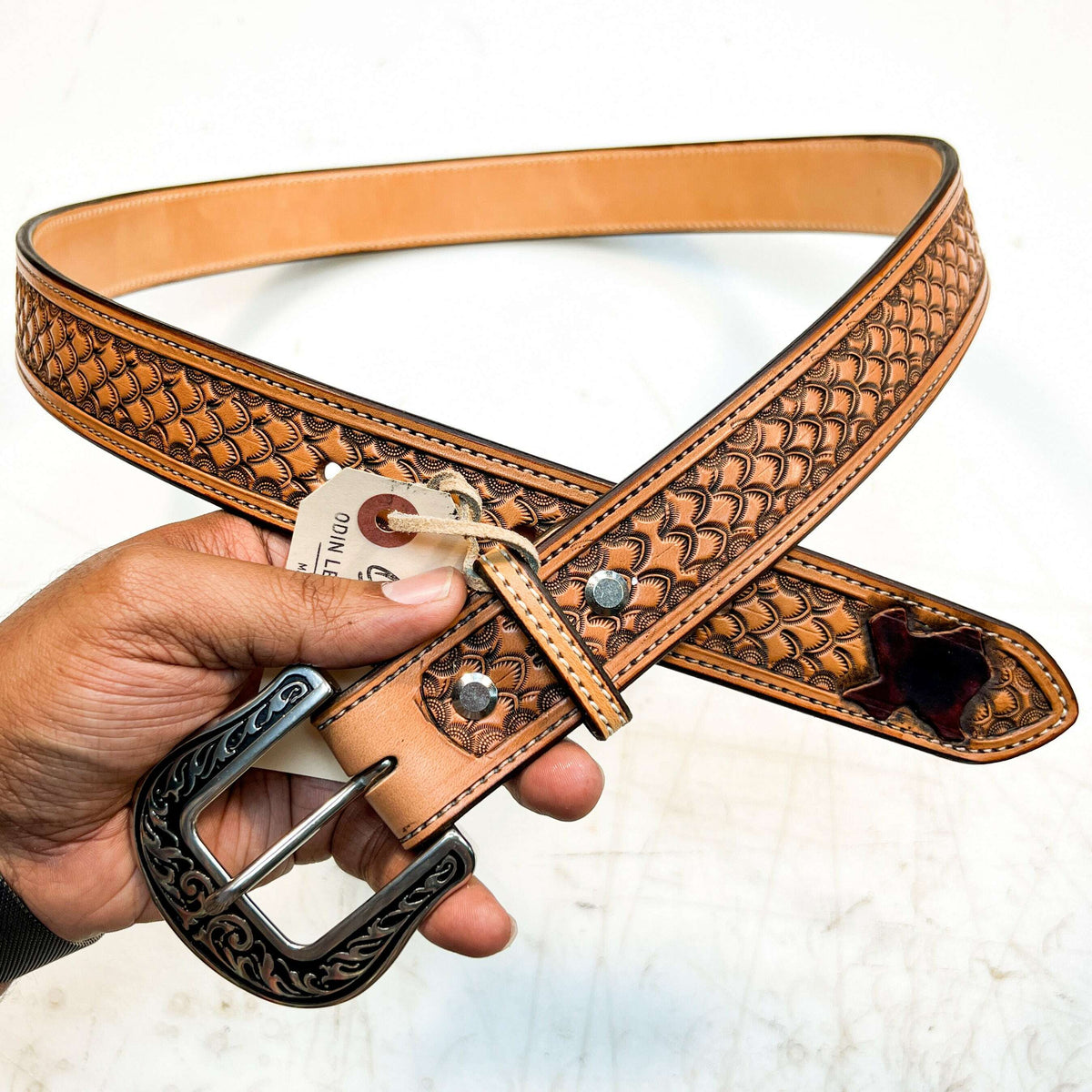 Hand Stamped Belt