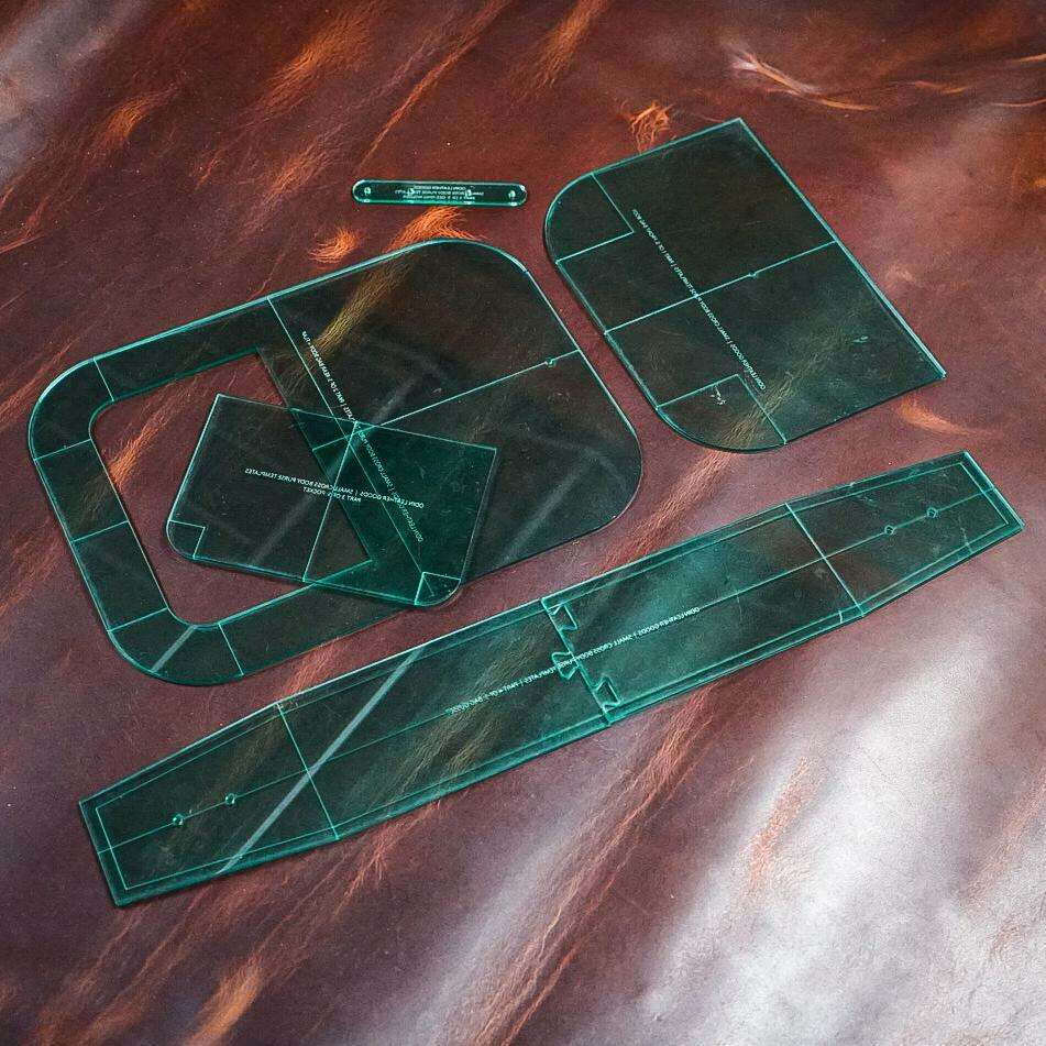 Small Crossbody Purse Acrylic Template Set