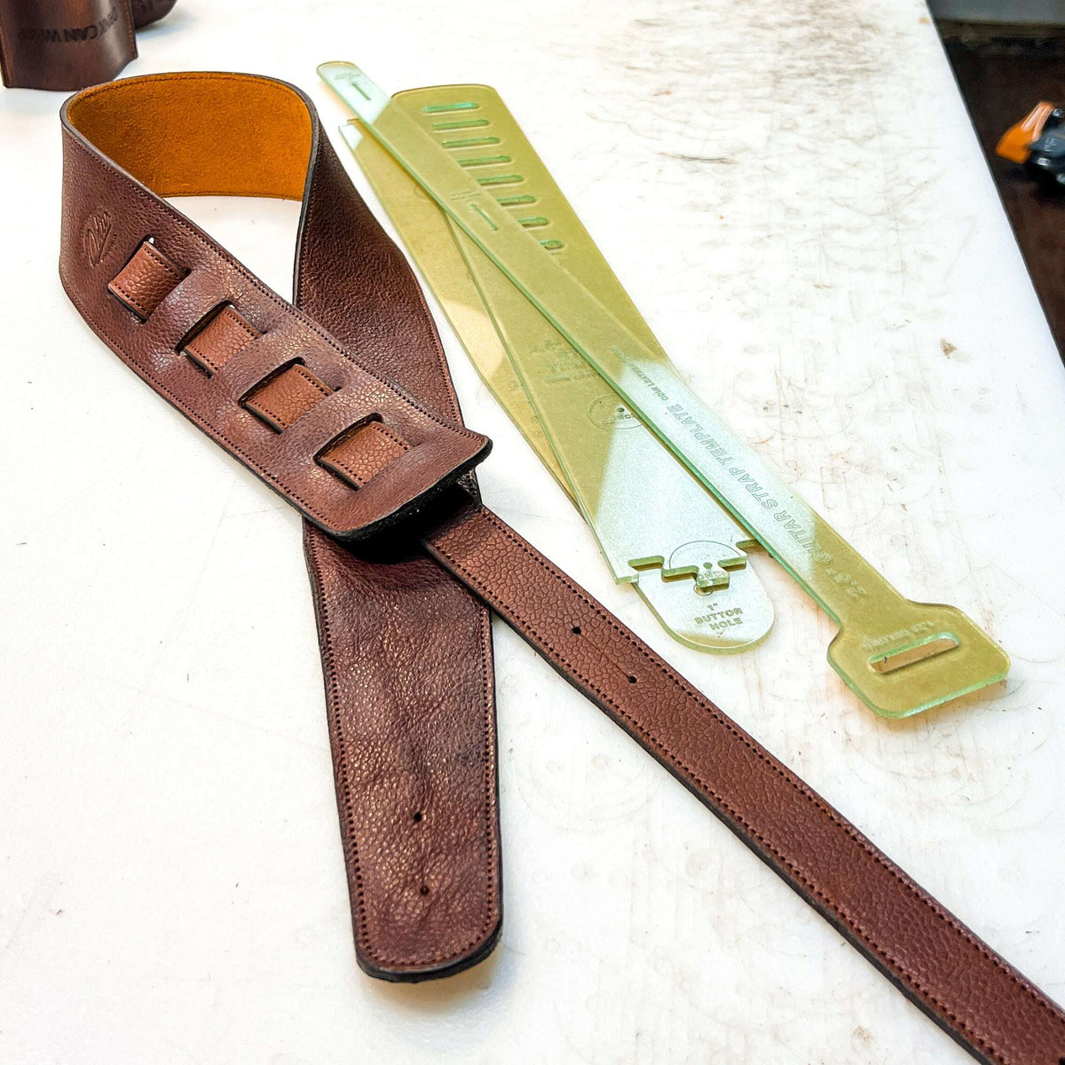 2.5-Inch Guitar Strap Acrylic Template