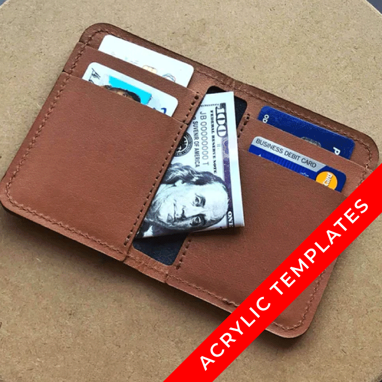 Laten Mid-Size Bifold Wallet Acrylic Template Set