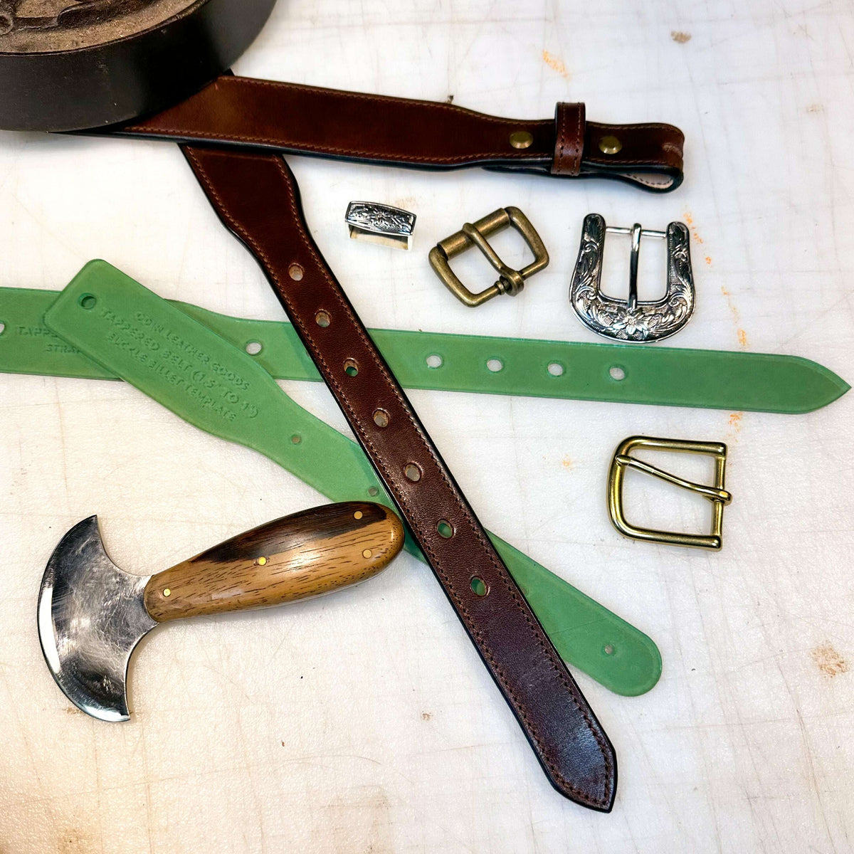 Tapered Belt End Acrylic Template Set